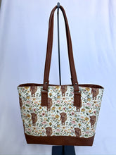 Load image into Gallery viewer, Boho Highland Cow Shoulder Bag