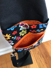 Load image into Gallery viewer, Mini Traveler Crossbody Floral Skull

