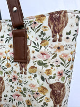 Load image into Gallery viewer, Boho Highland Cow Shoulder Bag
