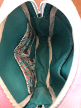 Load image into Gallery viewer, Mint Moth and pink Sling Backpack
