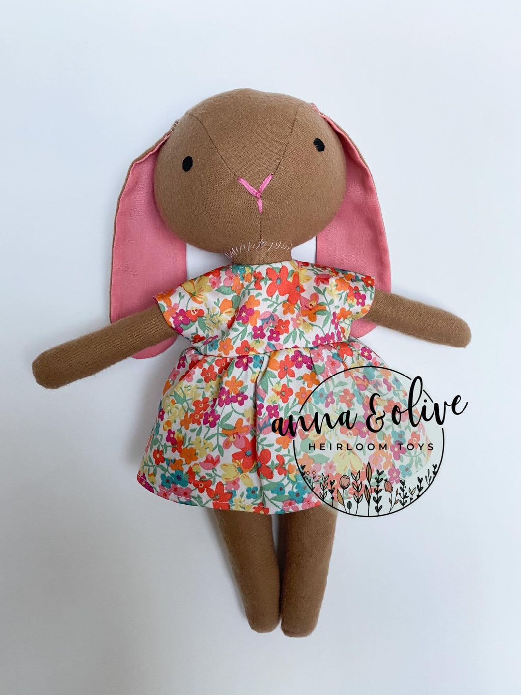 Heirloom Bunny Doll- Brown